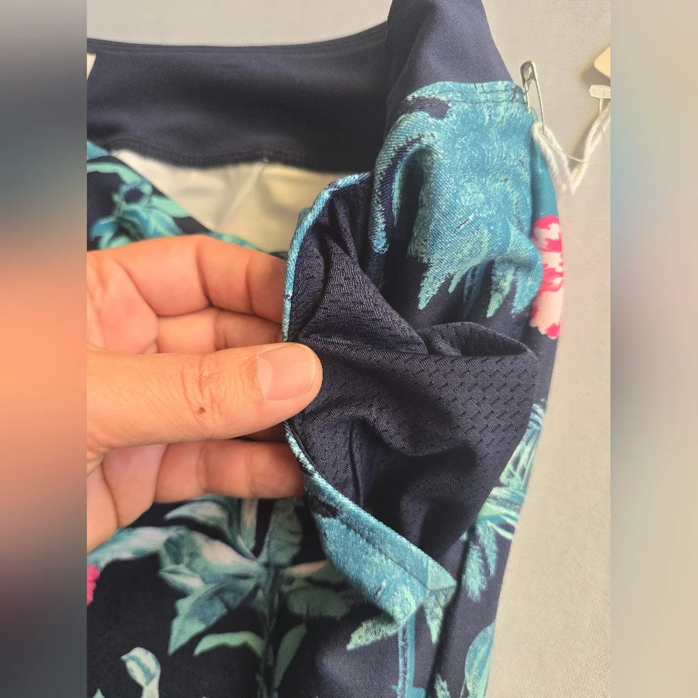 Tommy Bahama Everyday Pants Women's Navy Tropical Floral Active Stretch Size‎ XL - Picture 12 of 13